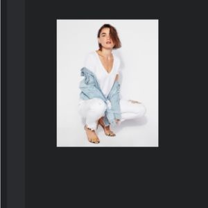 NWT Express “easy tee ultra soft jersey” in white